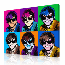 Warhol Portrait-Warhol Portrait-Warhol style 6 panels